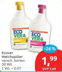 Budni Ecover Weichspüler Angebot