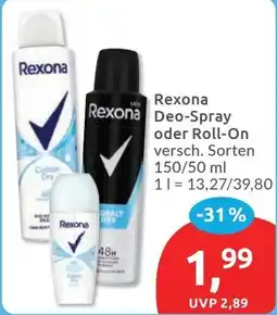 Budni Rexona Deo-Spray oder Roll-On Angebot