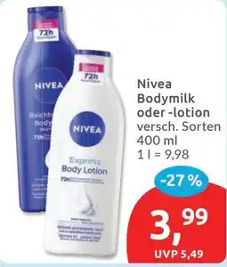 Budni Nivea Bodylotion Angebot