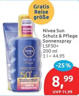 Budni Nivea Sun Schutz & Pflege Sonnenspray Angebot