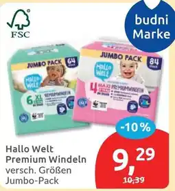 Budni Hallo Welt Premium Windeln Angebot