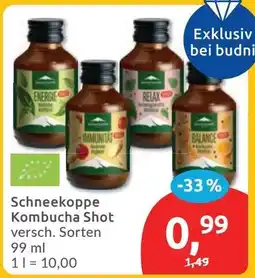 Budni Schneekoppe Kombucha Shot Angebot