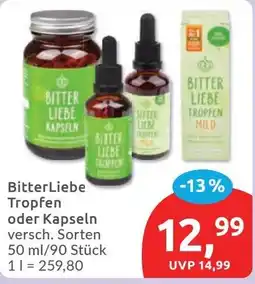 Budni BitterLiebe Tropfen oder Kapseln Angebot