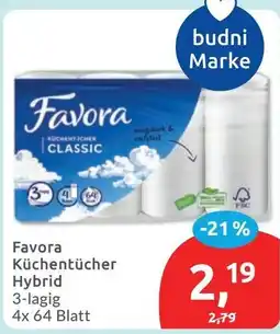 Budni Favora Küchentücher Hybrid Angebot