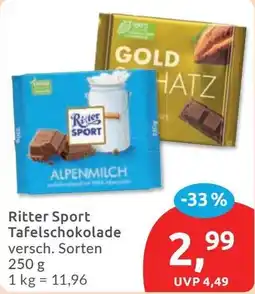 Budni Ritter Sport Tafelschokolade Angebot