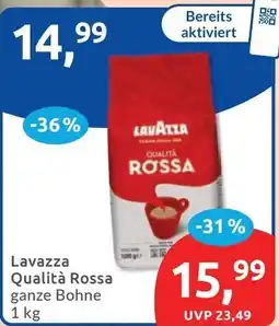 Budni Lavazza Qualità Rossa ganze Bohnen Angebot