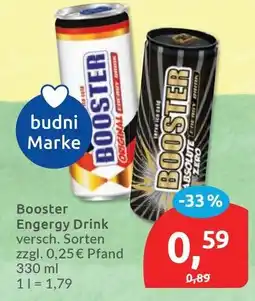 Budni Booster Engergy Drink Angebot