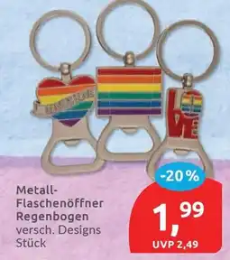 Budni Metall-Flaschenöffner Regenbogen Angebot