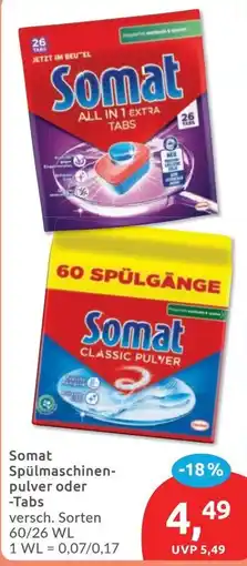 Budni Somat Spülmachine-pulver oder -Tabs Angebot