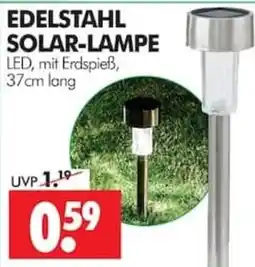 Wreesmann EDELSTAHL SOLAR-LAMPE Angebot