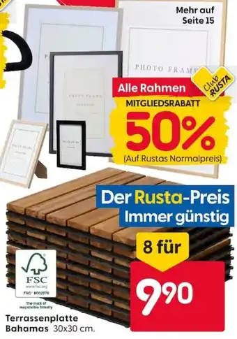 Rusta Terrassenplatte Bahamas Angebot