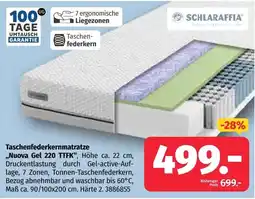 Segmüller SCHLARAFFIA Taschenfederkernmatratze „Nuova Gel 220 TTFK“ Angebot