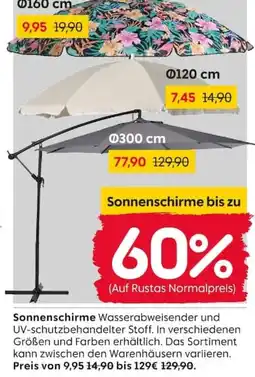 Rusta Sonnenschirme Angebot