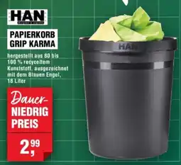 Handelshof PAPIERKORB GRIP KARMA Angebot