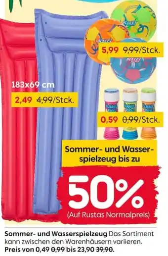 Rusta Sommer- und Wasserspielzeug Angebot