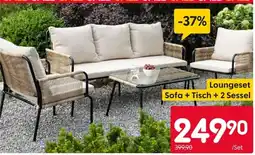 Rusta L loungeset Sofa + Tisch + 2 Sessel Angebot