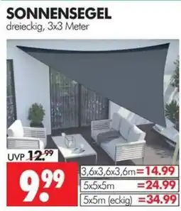 Wreesmann SONNENSEGEL dreieckig, 3x3 Meter Angebot