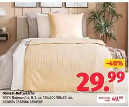 Segmüller Damast-Bettwäsche Angebot