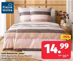 Segmüller Kleine Wolke Satin-Bettwäsche „Gwen“ Angebot