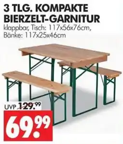 Wreesmann 3 TLG. KOMPAKTE BIERZELT-GARNITUR Angebot