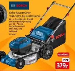 Bauhaus BOSCH Akku-Rasenmäher 'GRA 18V2-46 Professional' Angebot