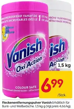 Rusta Fleckenentfernungs pulver Vanish Angebot