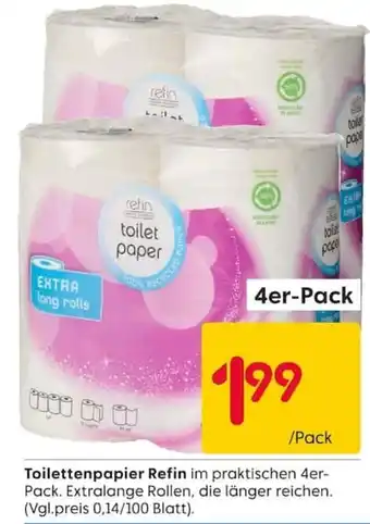 Rusta Toilettenpapier Refin Angebot