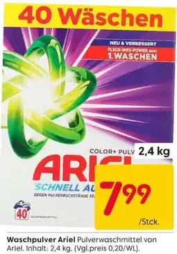 Rusta Waschpulver Ariel Pulverwaschmittel Angebot