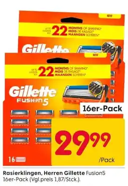 Rusta Rasierklingen, Herren Gillette Fusion5 Angebot
