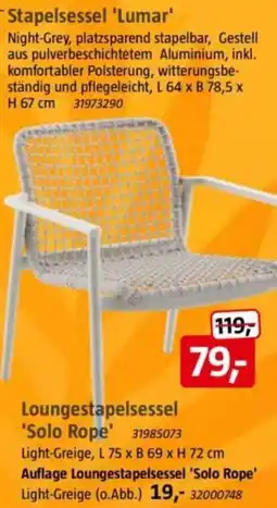 Bauhaus Stapelsessel 'Lumar' Angebot