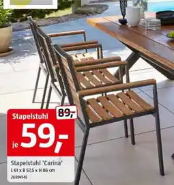 Bauhaus Stapelstuhl 'Carina' Angebot
