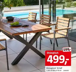 Bauhaus Diningtisch 'X-Fuß' Angebot