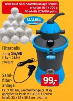 Bauhaus Filterballs MALIBU Angebot