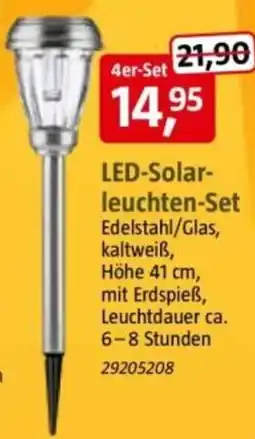 Bauhaus LED-Solar-leuchten-Set Angebot