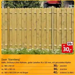 Bauhaus Zaun 'Starnberg' Angebot
