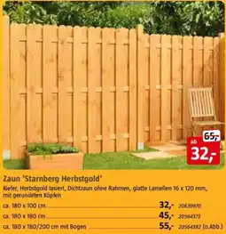 Bauhaus Zaun 'Starnberg Herbstgold' Angebot