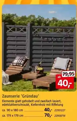 Bauhaus Zaunserie 'Gründau' Angebot