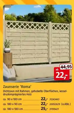 Bauhaus Zaunserie 'Roma' Angebot