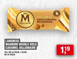Handelshof LANGNESE MAGNUM DOUBLE GOLD CARAMEL BILLIONAIRE Angebot