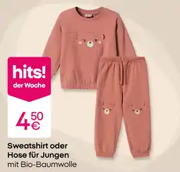 PEPCO hits! der Woche Sweatshirt oder Hose für Jungen mit Bio-Baumwolle Angebot