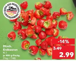 Kaufland Dtsch. Erdbeeren Angebot