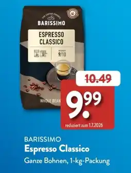 Aldi Süd BARISSIMO Espresso Classico Angebot