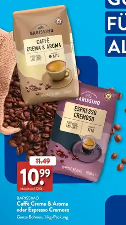 Aldi Süd BARISSIMO Caffè Crema & Aroma oder Espresso Cremoso Angebot