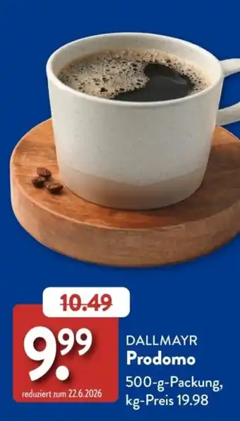 Aldi Süd DALLMAYR Prodomo Angebot