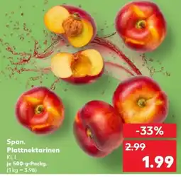 Kaufland Span. Plattnektarinen Angebot
