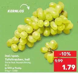 Kaufland Ital./span. Tafeltrauben, hell Angebot