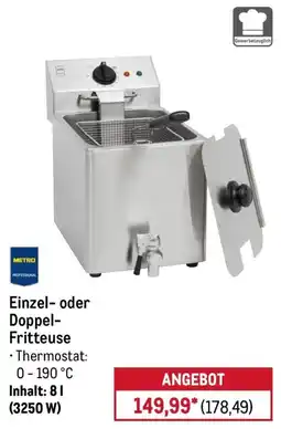 METRO METRO PROFESSIONAL Einzel- oder Doppel-Fritteuse Angebot