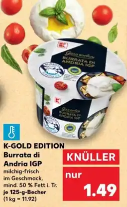 Kaufland K-GOLD EDITION Burrata di Andria IGP Angebot
