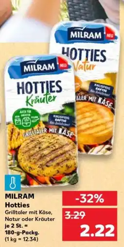 Kaufland MILRAM Hotties Grilltaler mit Käse Angebot