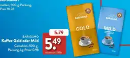 Aldi Süd Barissimo kaffee gold oder mild Angebot